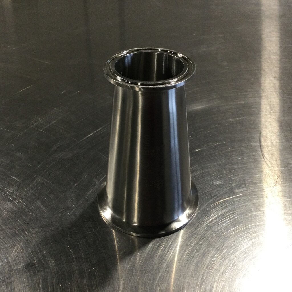 DIXON 3" X 2" S/S CLAMP CONCENTRIC CONE REDUCER
