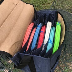 FAST BACK ROPES ROPE BAG DELUXE 7-COMPARTMENTS W/ SHOULDER STRAP