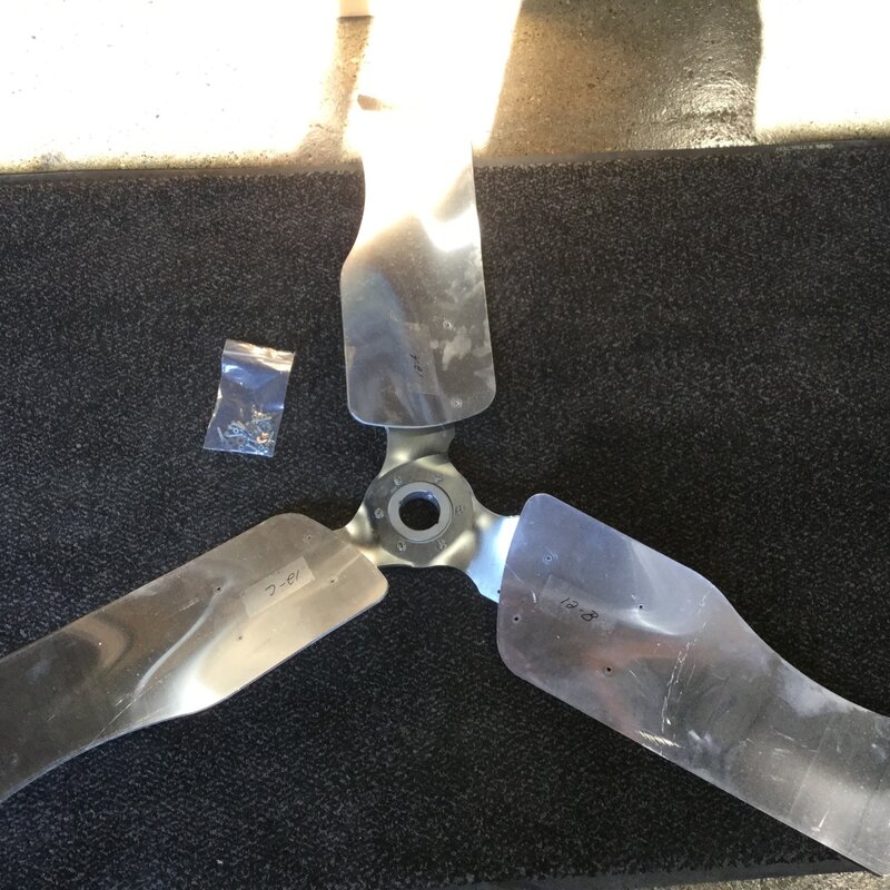 VES 55" ECVCS / PPFS 3-WING BLADE W/ HUB Blade, AFR / AFRS / ECVCS / PPFS 55" Fan Complete Set of Materials,  (BL1044-S)