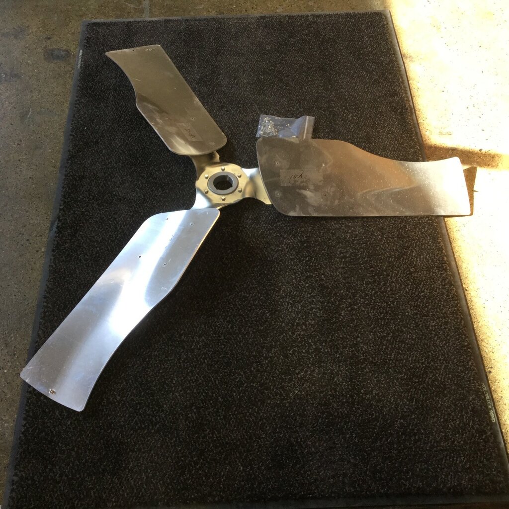 VES 55" ECVCS / PPFS 3-WING BLADE W/ HUB Blade, AFR / AFRS / ECVCS / PPFS 55" Fan Complete Set of Materials,  (BL1044-S)