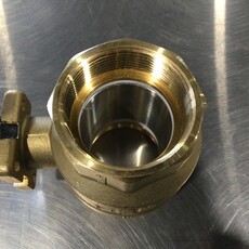 2" JOMAR BRASS BALL VALVE  W/ MOUNTING PAD