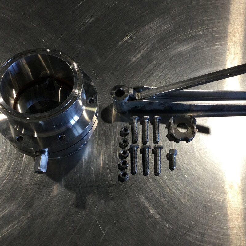 DIXON 3" CLAMP BUTTERFLY VALVE W/ TRIGGER HANDLE