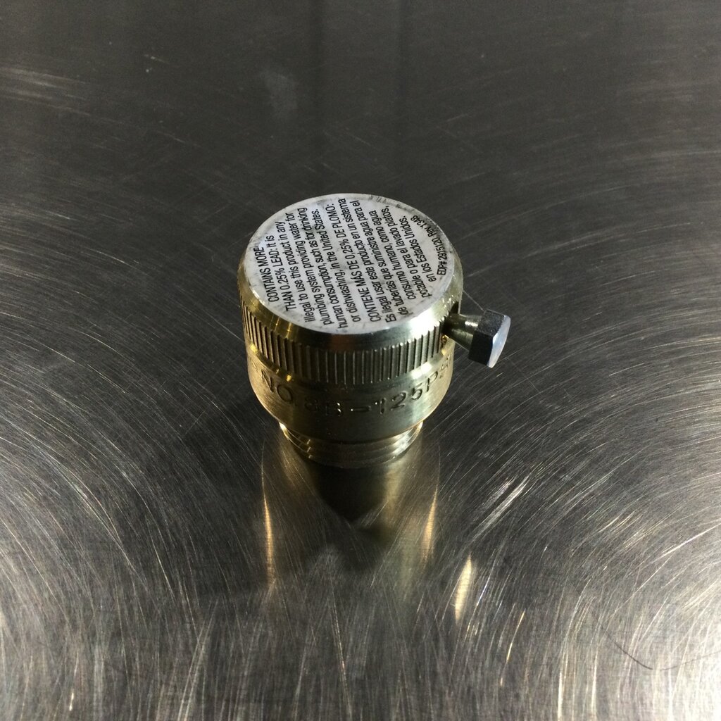 MUELLER WATTS BRASS HOSE BIBB VACUUM BREAKER 125PSI, 180 °F,  .75 GHTM X GHTF