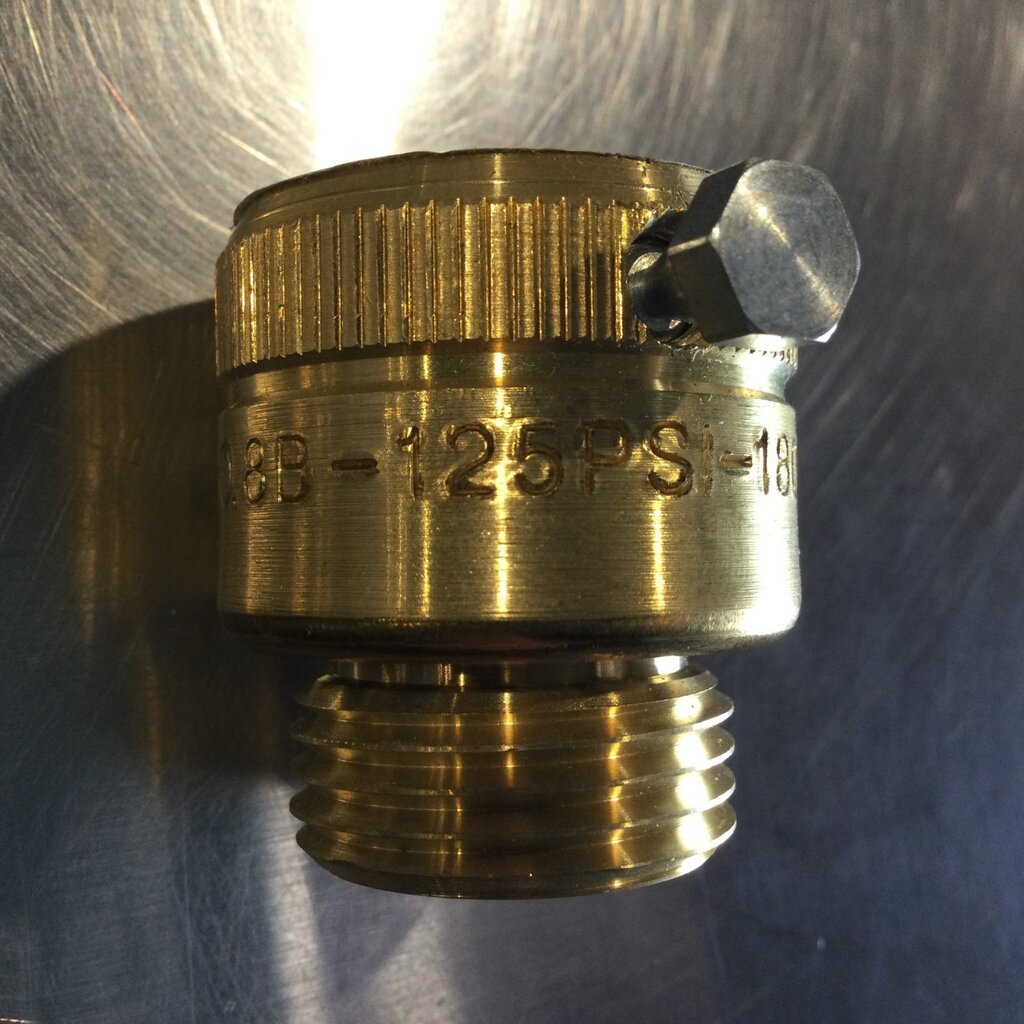 MUELLER WATTS BRASS HOSE BIBB VACUUM BREAKER 125PSI, 180 °F,  .75 GHTM X GHTF