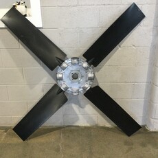 VES 72" BLAST / ECVC/ ECVCS / PPFS BL1047 CONVERSION to BL1070 4-WING POLY BLADE ASSEMBLY W/ 100482 & 100501 BUSHING, 100525 PULLEY, & 100532 BELTS