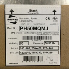 MUELLER TRANSFORMER 50VA, 480V PRI, 240V SEC