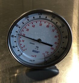 5" THERMOMETER 20/240°F, 1/2 NPT, 9" STEM