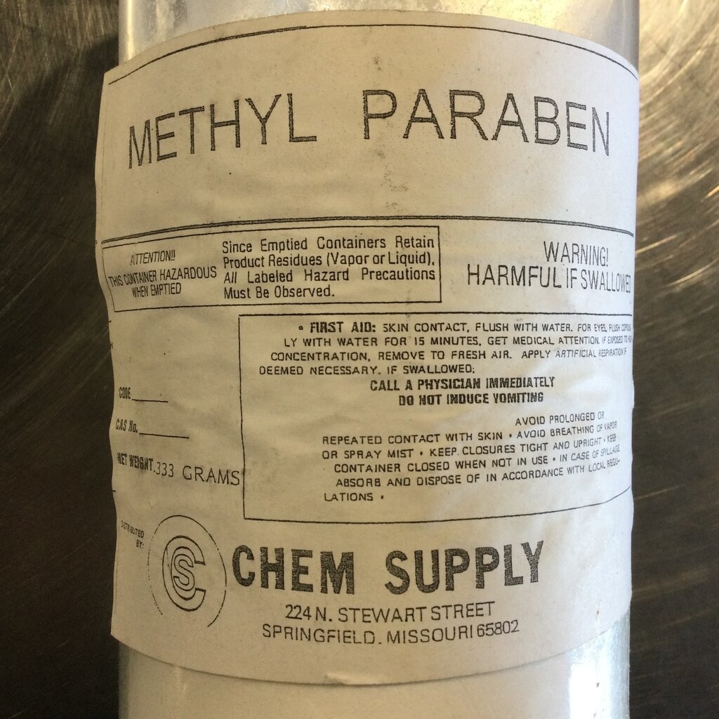 MUELLER METHYL PARABEN BACTERIAL