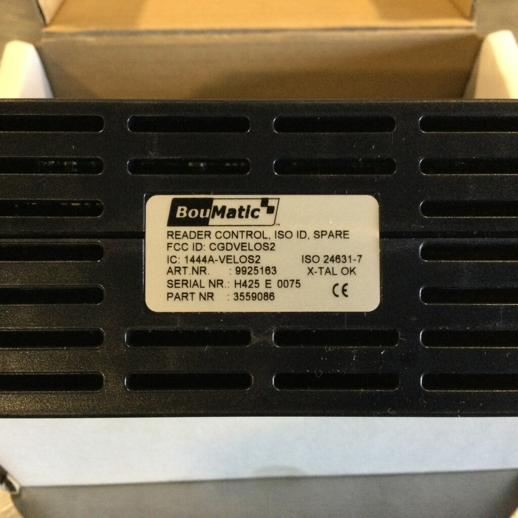 BOUMATIC 40/120 STALL ROTARY XCALIBUR 360EX ISO ID READER NEDAP CONTROL