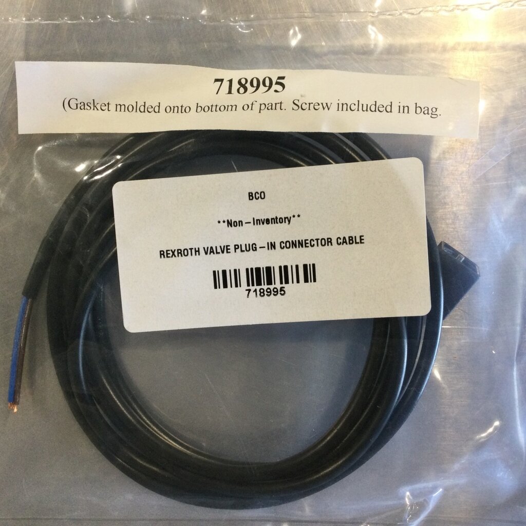 BECO REXROTH VALVE PLUG-IN CONNECTOR CABLE