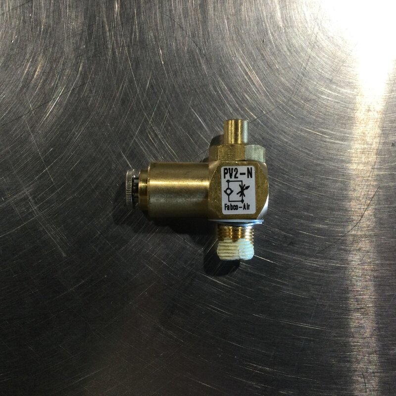 BECO AIR RETRACT CYLINDER BRASS SPEED FLOW  CONTROL 90° ELBOW T1/4 X 1/8 NPT