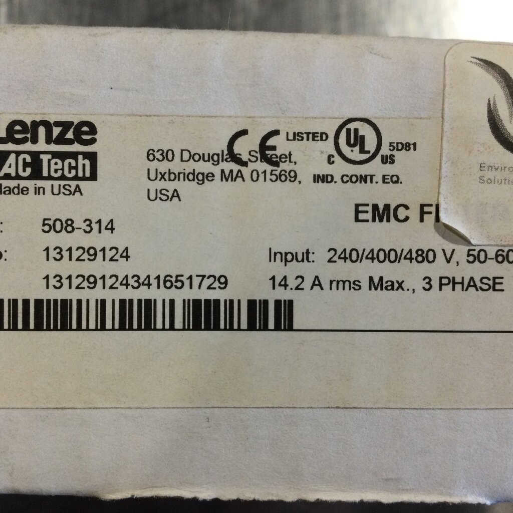 VES EMC FILTER, 2-3HP, 3PH