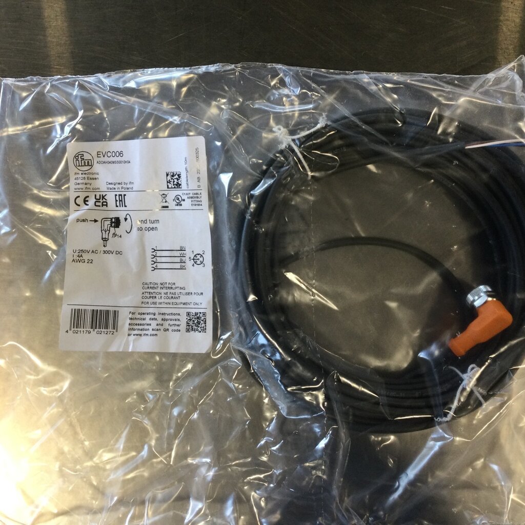 M12 4-20mA RIGHT ANGLE CABLE 33FT