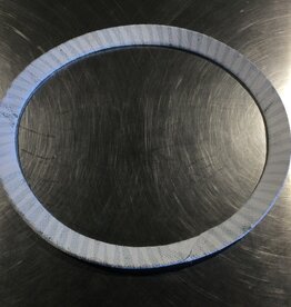 HOT WATER TANK PORT HOLE OVAL GASKET 2,000 psi. 12 ID X 15-1/2 ID, 17-3/4" OD X 14-1/2" OD, 1-1/4 WIDE X 1/4 THICK