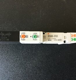 SMC DOUBLE SOLENOID AIR VALVE W/ 1/4 PORTS