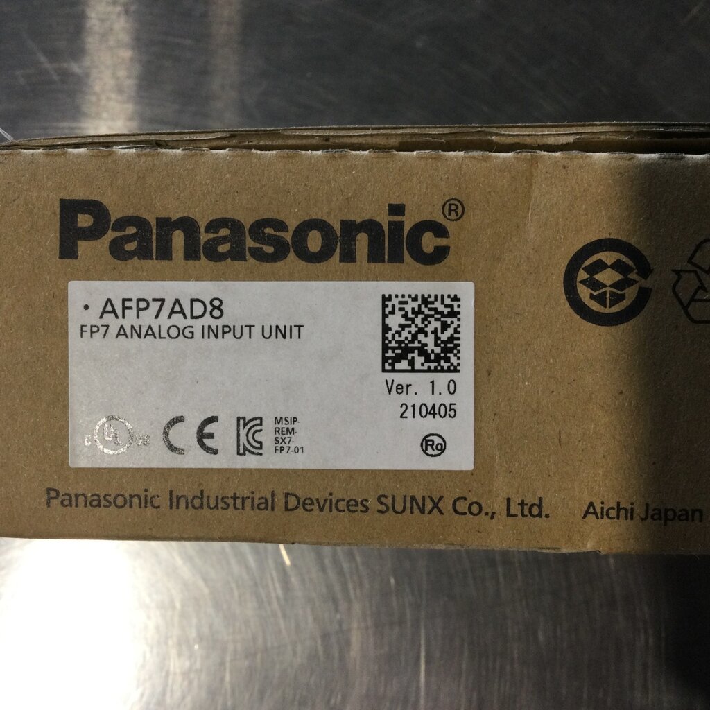 WHRL PANASONIC PLC DIN RAIL 8-ANALOG SCREW TERMINAL INPUT MODULE