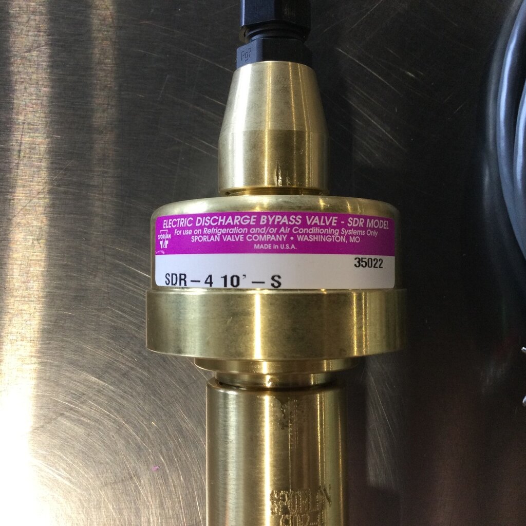 WHRL SPORLAN ELECTRIC HOT GAS BYPASS VALVE 7/8 X 7/8 ODF SOLDER SDR-4 10'-S