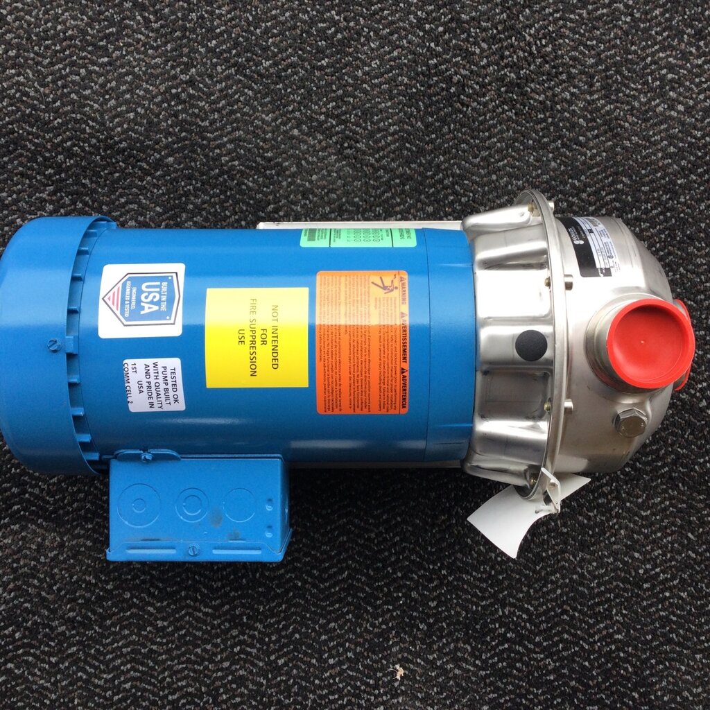 WHRL GOULDS PUMP 3HP, 3PH, 3500RPM, 56J FRAME, 4-1/16 IMPELLER, 1-1/2 NPT DISCHARGE X  2" NPT SUCTION (NEW)