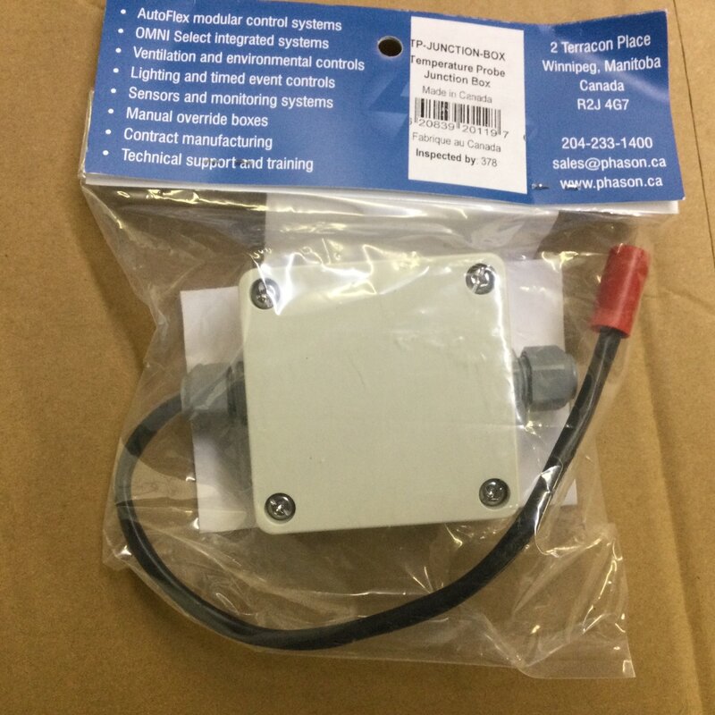 VES SUPRA or SUPRA TOUCH TEMPERATURE PROBE, 3K 1FT, W/ JUNCTION BOX & WIRE CONNECTOR