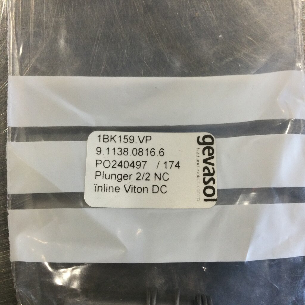 A4 PURA HOT WATER SOLENOID LASER CLEANER VALVE 2/2, 24VDC