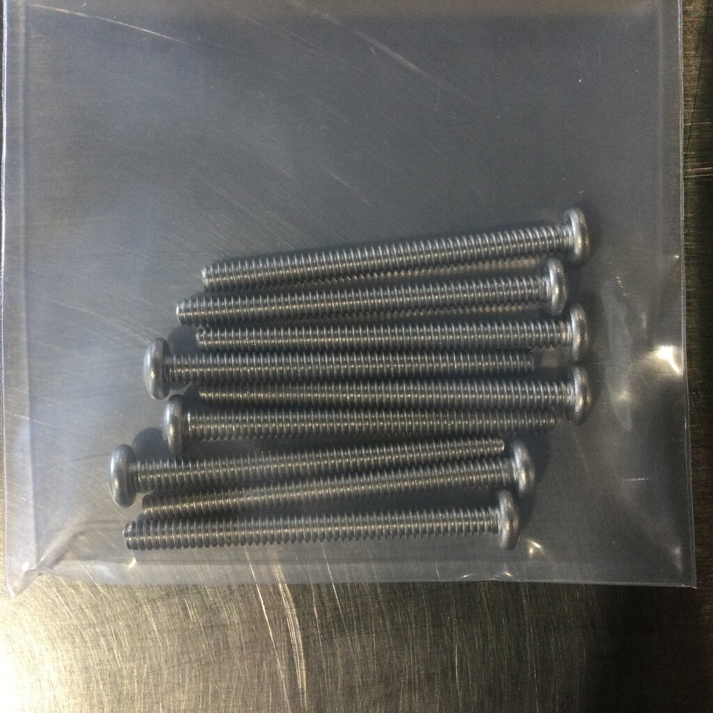 BOUMATIC HORIZONTAL AIR DETACHER PULLEY S/S ROUND HEAD MACHINCE SCREW 10-24 X 2-1/4