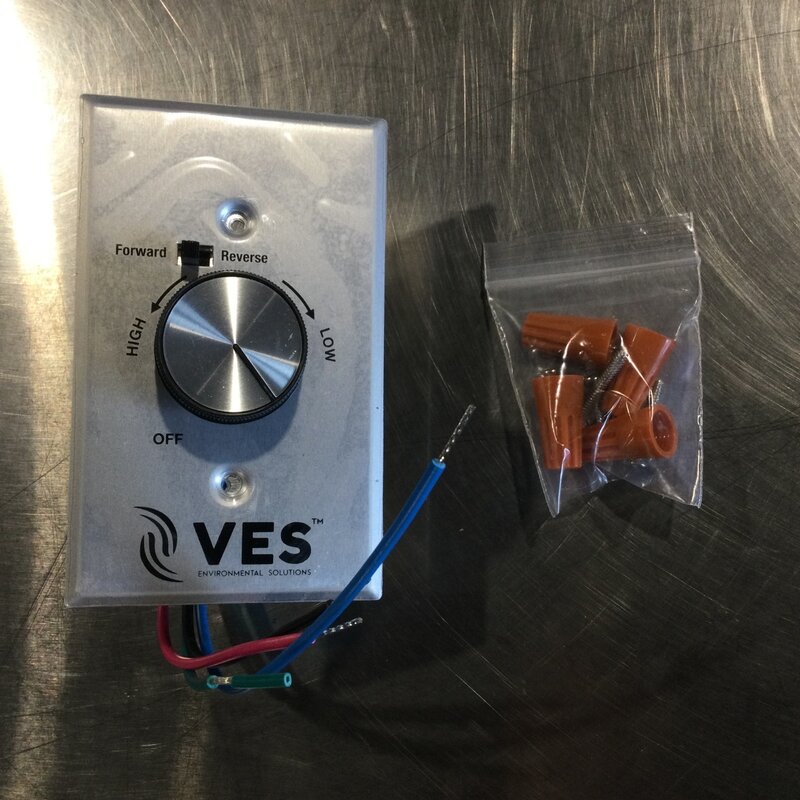 VES VARIABLE SPEED CEILING FAN CONTROL, 5 AMP W/ REVERSE