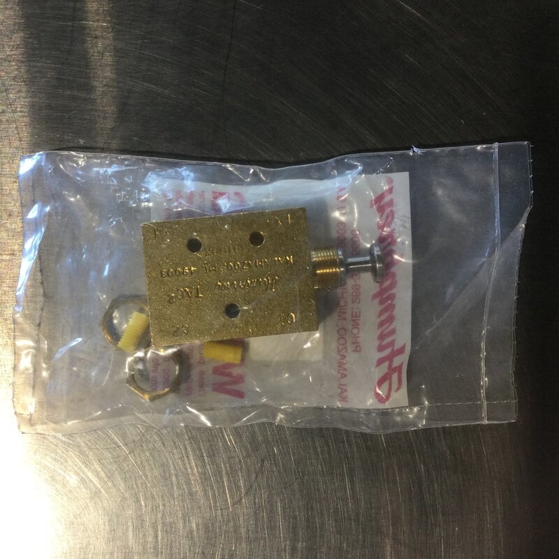 PUSH/PULL BRASS AIR VALVE 4-WAY