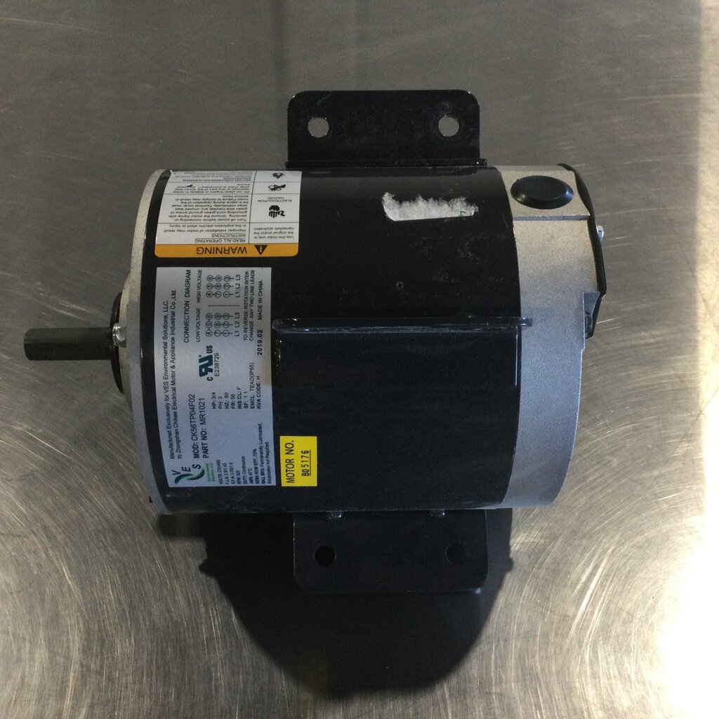 VES 36" AFRV / ECVV / PPFV FAN MOTOR 3/4HP, 3PH, 230/460V, 850RPM