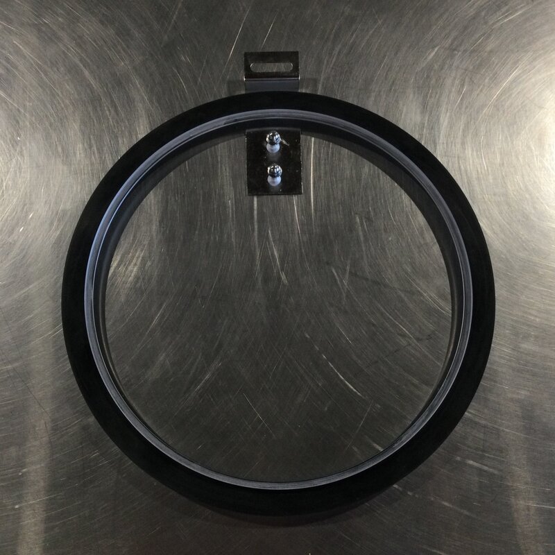 12" HORIZONTAL MOISTURE TRAP COVER W/ GASKET 11" ID X 13" OD