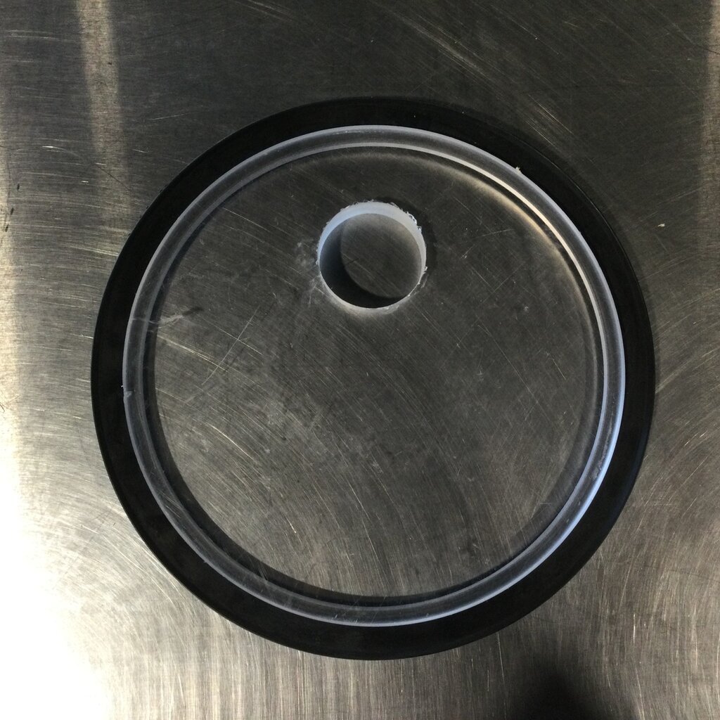 8" RECEIVER COVER W/ 1-1/2 HOLE