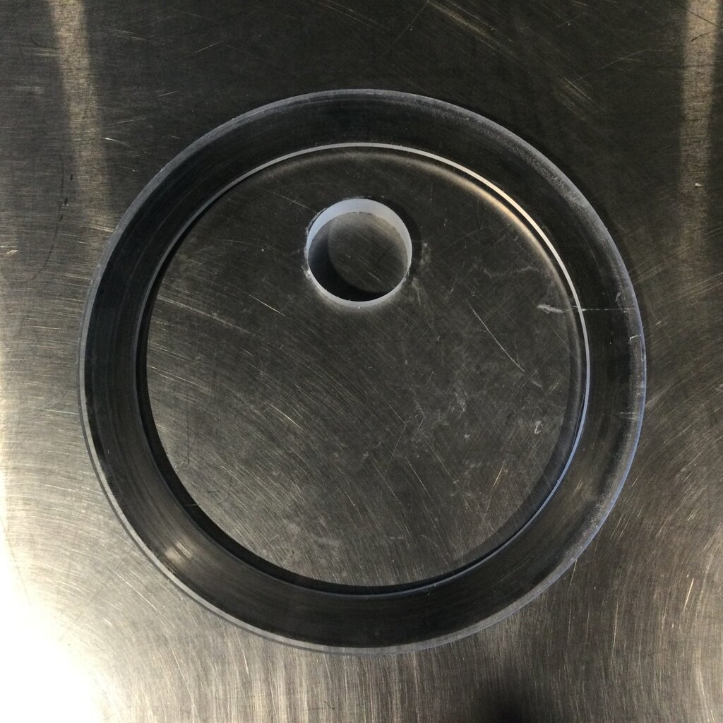 8" RECEIVER COVER W/ 1-1/2 HOLE