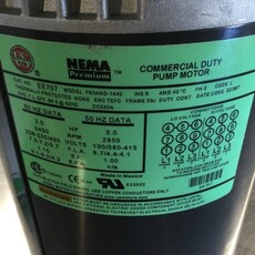 3ST1H9D4 GOULDS PUMP US MOTOR 3HP, 3PH, 3450RPM, 56J FRAME