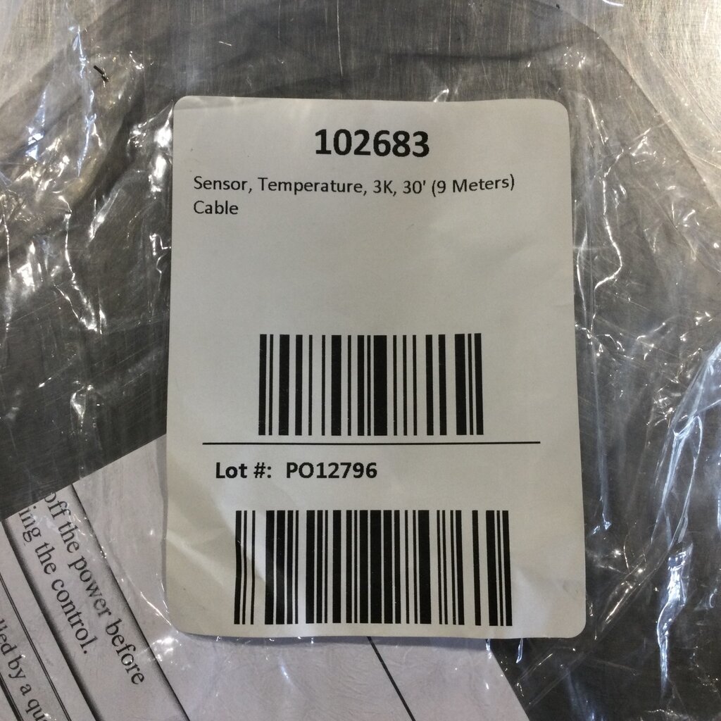 VES SUPRA, SUPRA TOUCH, &  VESC0110 TEMPERATURE SENSOR 30FT