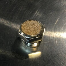 BRASS FLAT AIR EXHAUST MUFFLER 1/2 MPT