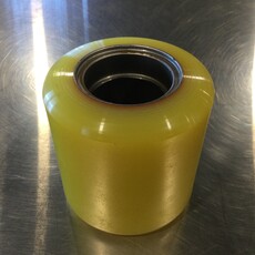 40 STALL ROTARY XCALIBUR 360EX STEAMLINE CROWD GATE POLYURETHANE PRESS ON IDLER WHEEL 4" OD X 4-1/8 W X 2.047 ID