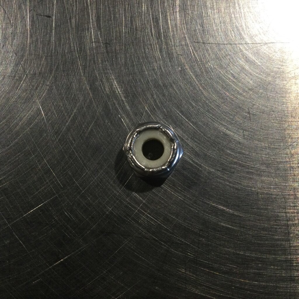 BECO AIR RETRACT CYLINDER LOWER CAP S/S NYLOC NUT #10-24