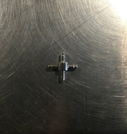 CROSS BARB AIR FITTING S/S 1/16 ID