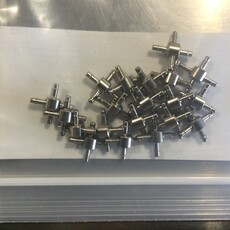 CROSS BARB AIR FITTING S/S 1/16 ID