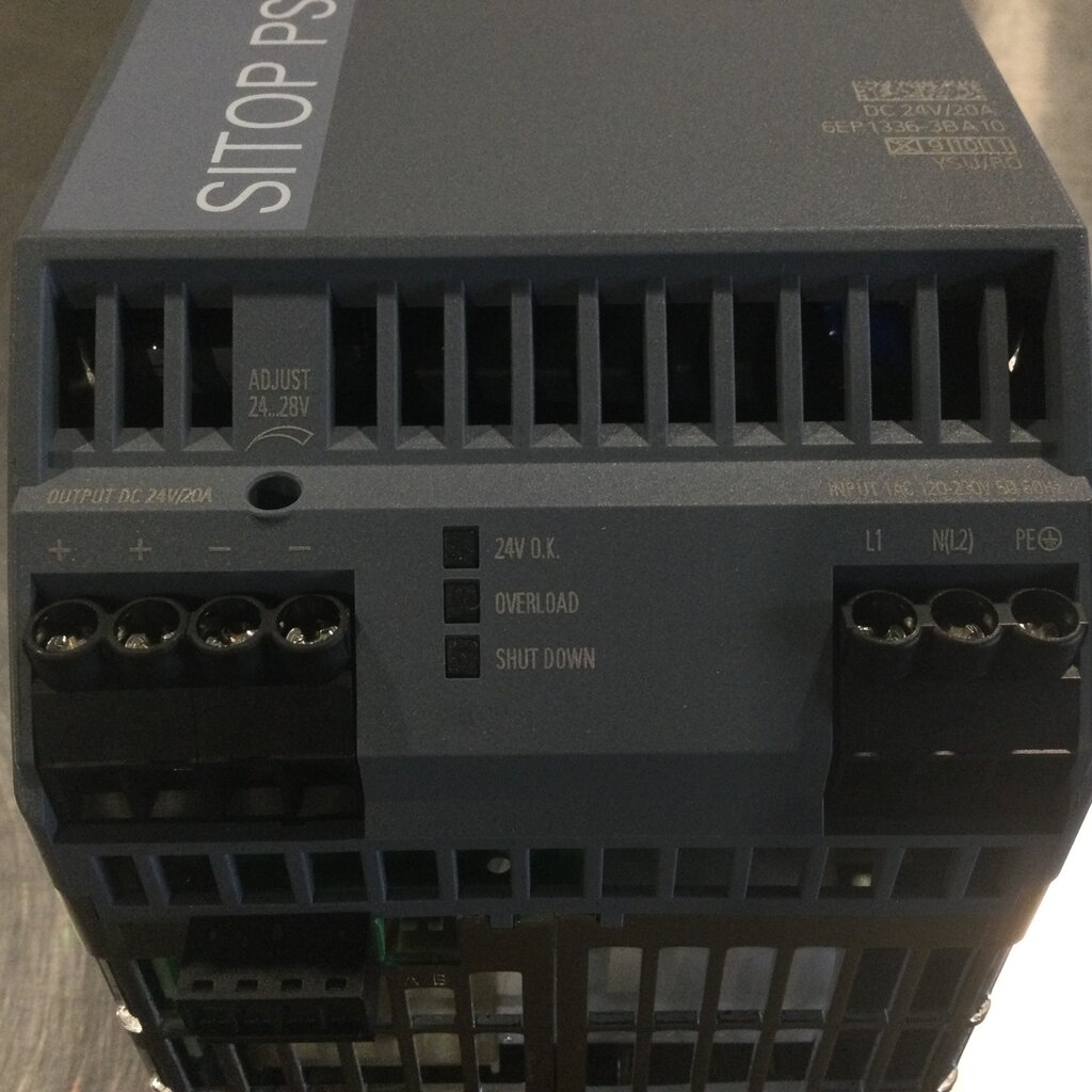 BECO SIEMENS 6EP1336-3BA10 PSU8200 POWER SUPPLY, 480W, 24VDC, 20A,120/230V