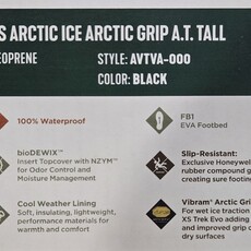 ROCKY BRAND ARCTIC ICE GRIP A.T. BLACK TALL BOOT SIZE-12