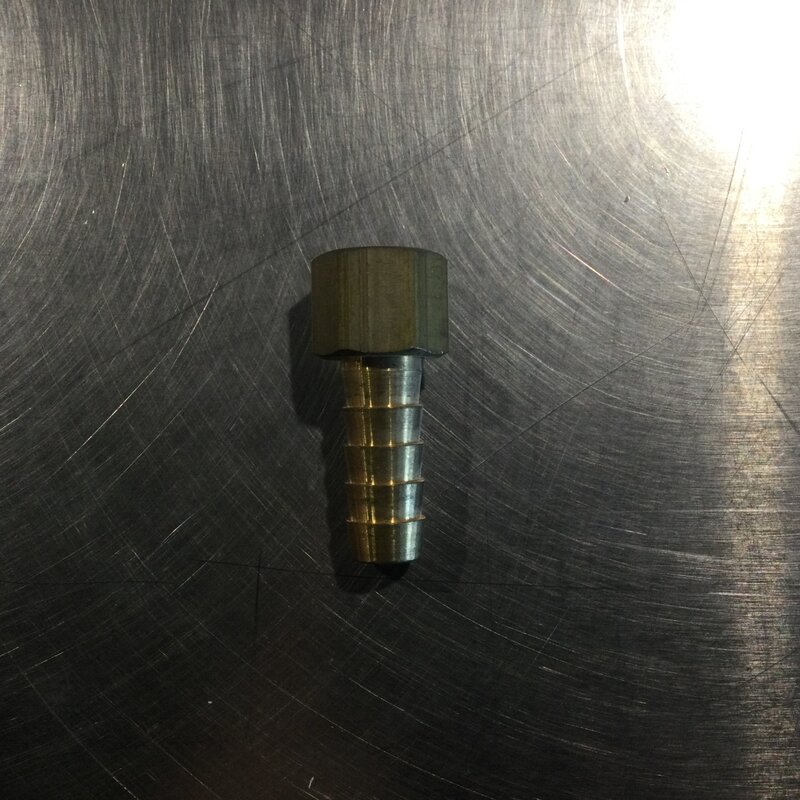 BARB FITTING BRASS 3/8 X 1/4 FPT