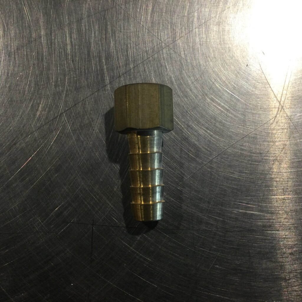 BARB FITTING BRASS 3/8 X 1/4 FPT