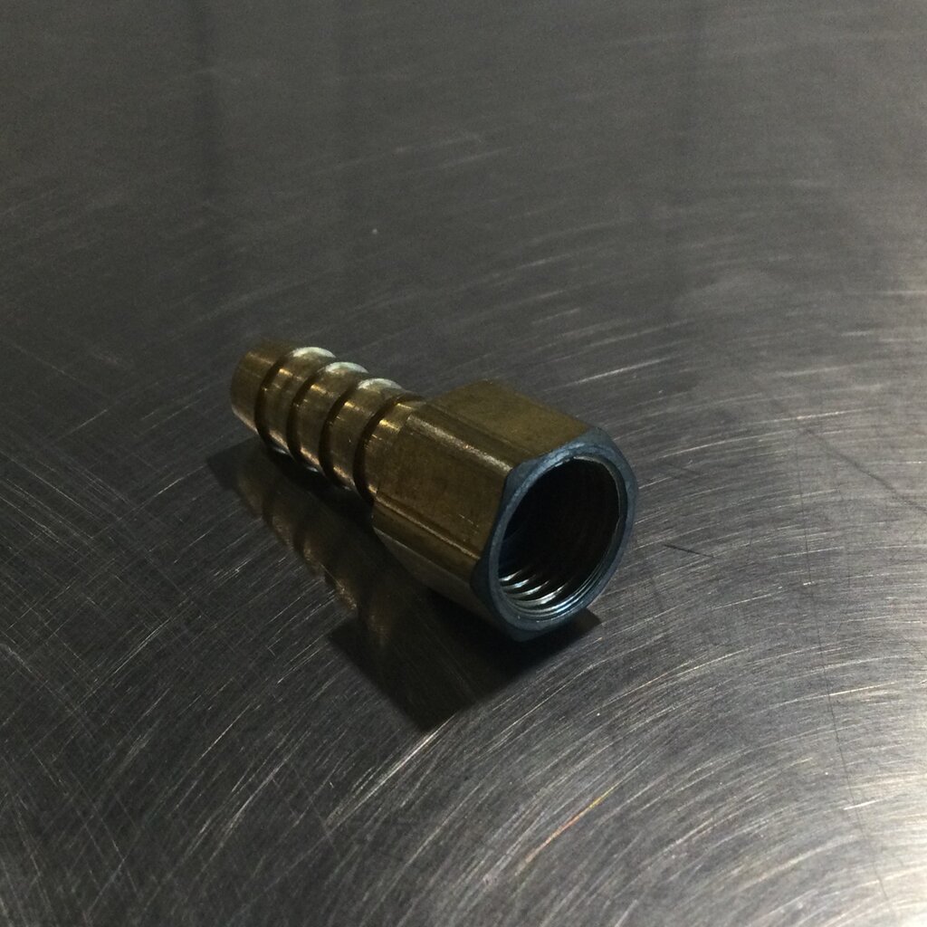 BARB FITTING BRASS 3/8 X 1/4 FPT