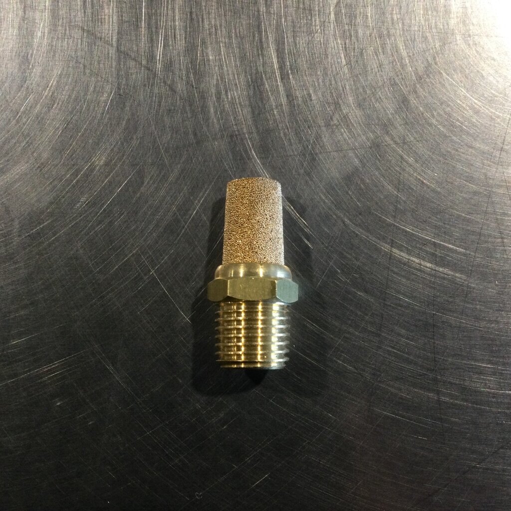 BRASS CONE AIR EXHAUST MUFFLER 1/4 MPT