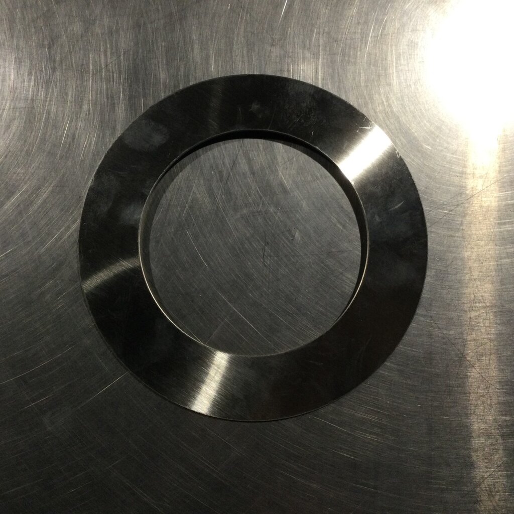 DIXON 7” dia. S/S WALL FLANGE W/ 4" PIPE HOLE