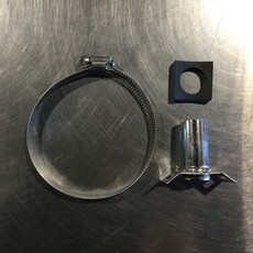 4" MILK LINE S/S HOSE CLAMP W/ 7/8 OD NIPPLE