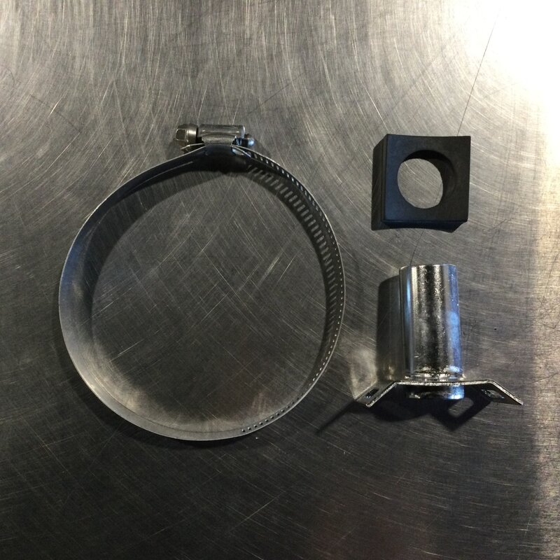 4" MILK LINE CLAMP W/ 7/8 OD NIPPLE