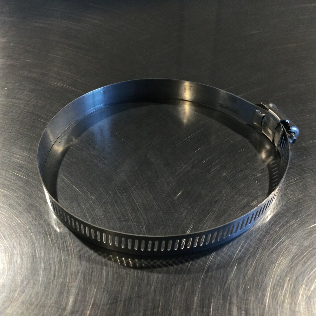 4" MILK LINE S/S HOSE CLAMP W/ 7/8 OD NIPPLE