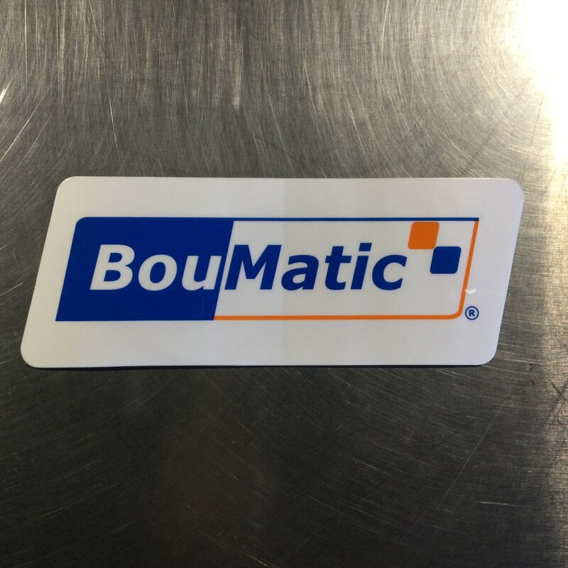 BOUMATIC LABEL 2-1/4 X 6"