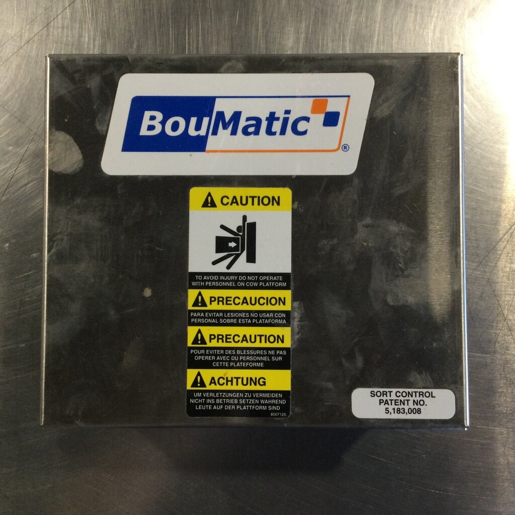 BOUMATIC 120 STALL ROTARY XCALIBUR 360EX AUTO-SORT GATE CONTROL BOX ASSEMBLY